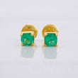 Topos Cuatro Garras Esmeralda 47pts 0.7g / 4.2mm Oro Amarillo 18K