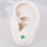 Topos Cuatro Garras Esmeralda 47pts 0.7g / 4.2mm Oro Amarillo 18K