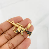 Dije Fusil 9.2g / 4.8cm Oro Amarillo 18K