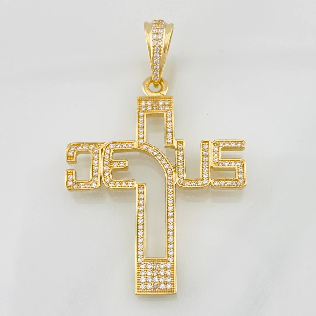 Dije Cruz Jesus 6.5g / 5.5cm Oro Amarillo 18K