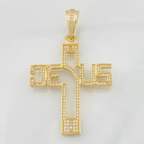 Dije Cruz Jesus 6.5g / 5.5cm Oro Amarillo 18K