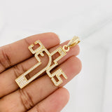 Dije Cruz Jesus 6.5g / 5.5cm Oro Amarillo 18K
