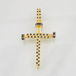 Dije Cruz Clavo 4g / 5.5cm Dos Oros Negro Amarillo 18K