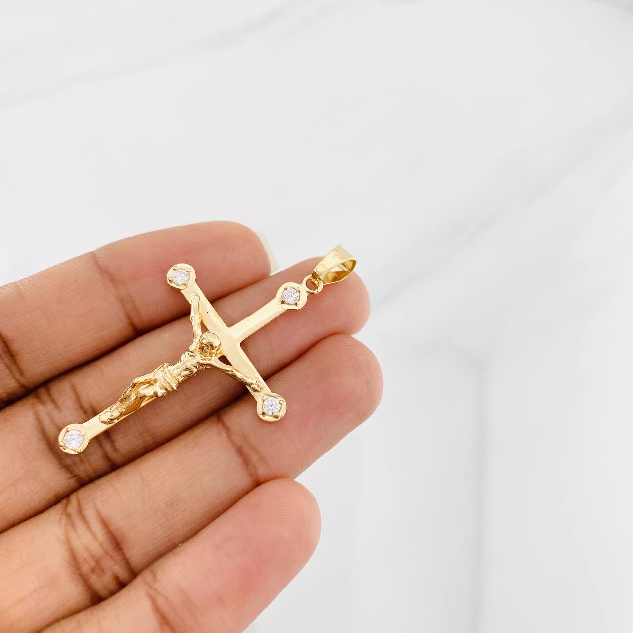 Dije Cruz Cristo 4.1g / 5cm Oro Amarillo 18K