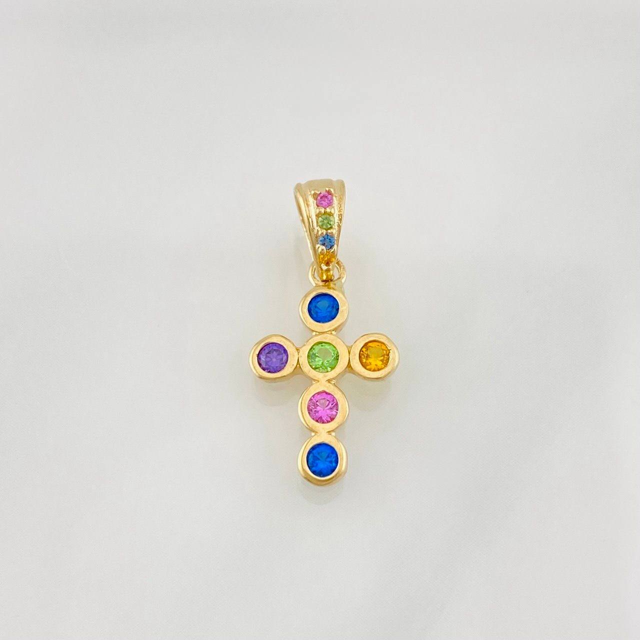 Dije Cruz Tupida 0.95g / 2cm Oro Amarillo 18K