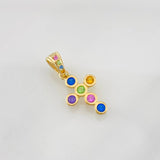 Dije Cruz Tupida 0.95g / 2cm Oro Amarillo 18K