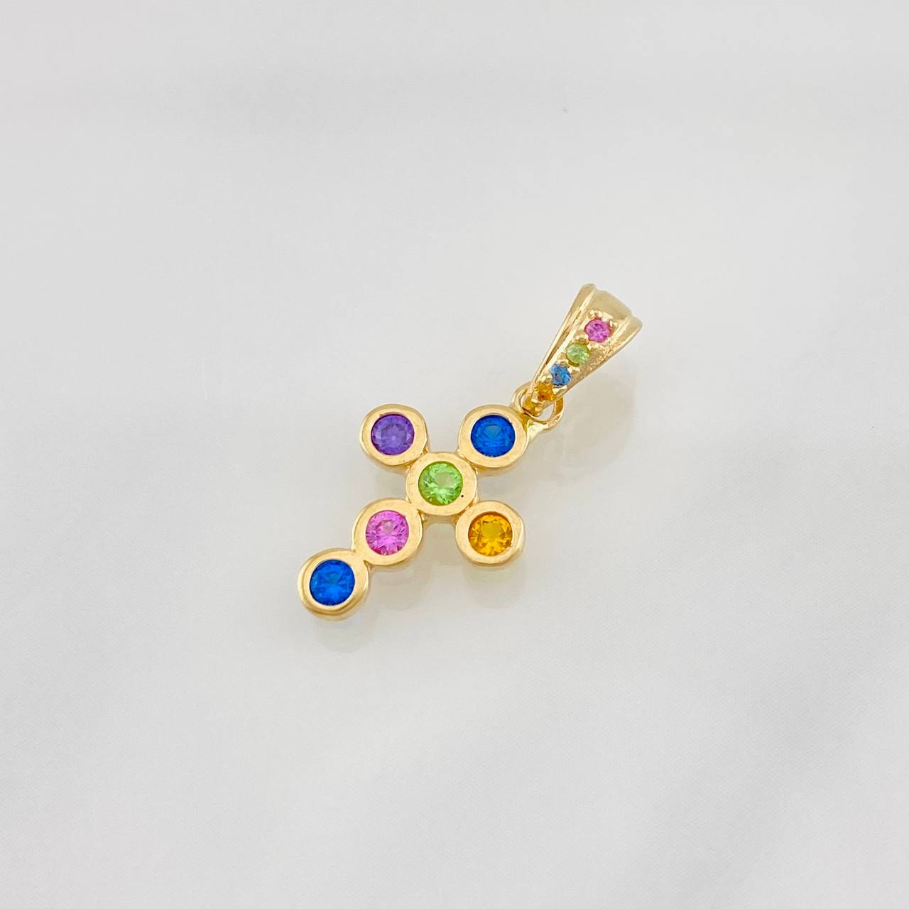 Dije Cruz Tupida 0.95g / 2cm Oro Amarillo 18K
