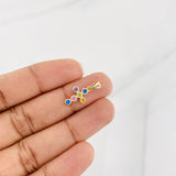 Dije Cruz Tupida 0.95g / 2cm Oro Amarillo 18K