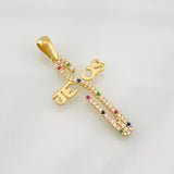 Dije Cruz Jesus 2.5g / 3.8cm Oro Amarillo 18K