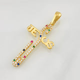 Dije Cruz Jesus 2.5g / 3.8cm Oro Amarillo 18K