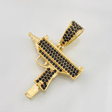 Dije Mini Uzi 3.8g / 3.3cm Oro Amarillo 18K
