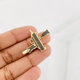 Dije Mini Uzi 3.8g / 3.3cm Oro Amarillo 18K