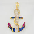 Dije Ancla 6.5g / 5cm Tres Oros 18K