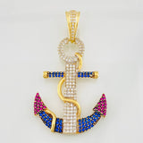 Dije Ancla 6.5g / 5cm Tres Oros 18K