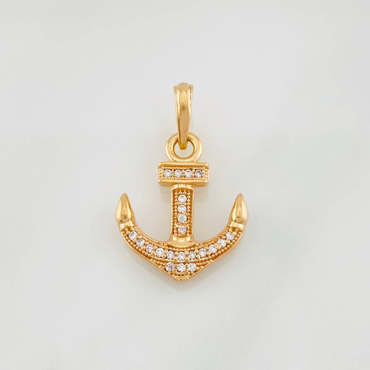 Dije Ancla 1.65g / 2.3cm Oro Rosa 18K