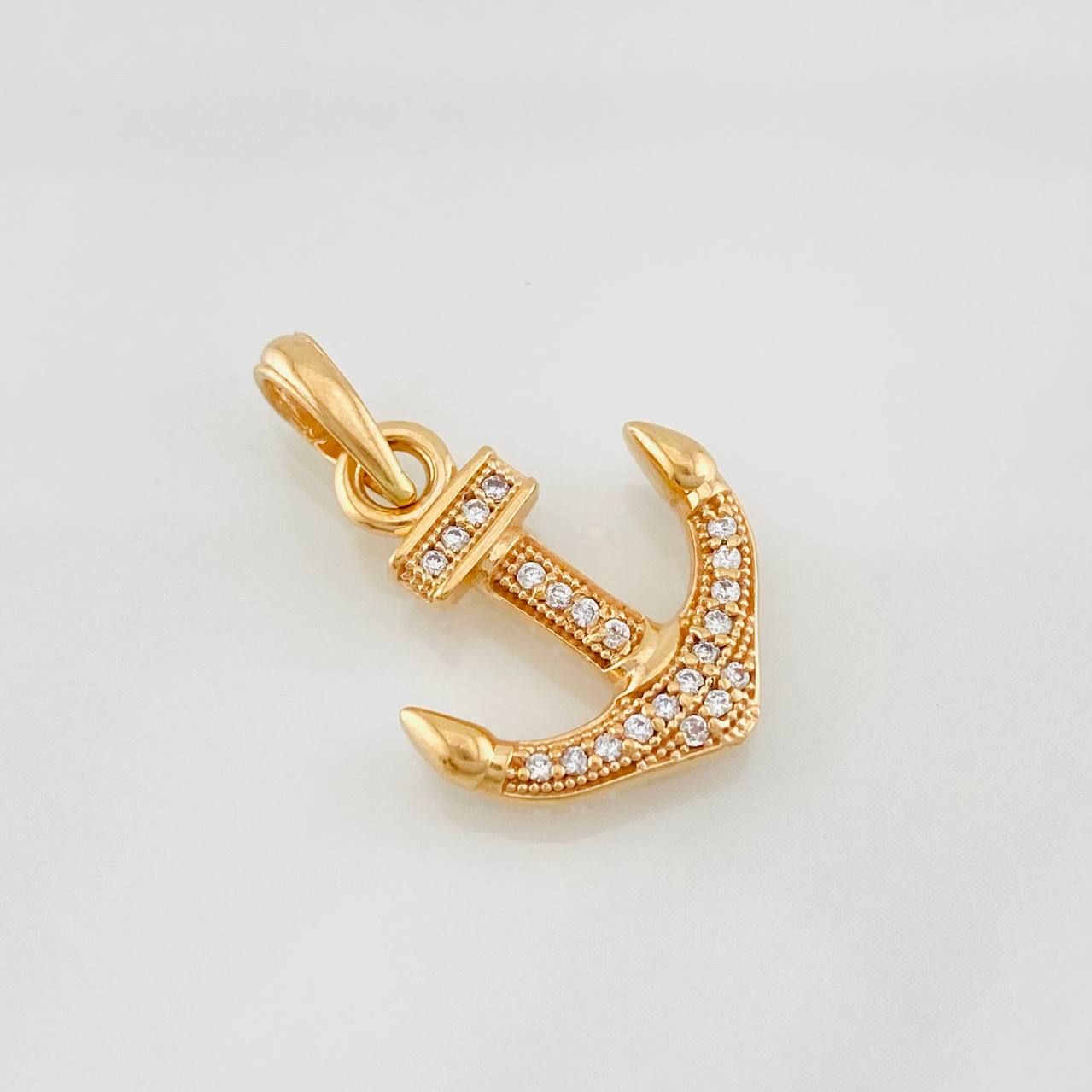 Dije Ancla 1.65g / 2.3cm Oro Rosa 18K
