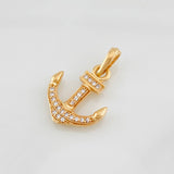 Dije Ancla 1.65g / 2.3cm Oro Rosa 18K