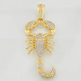 Dije Escorpion 6g / 5cm Dos Oros Amarillo Blanco 18K
