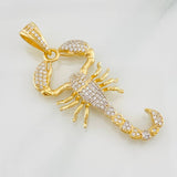 Dije Escorpion 6g / 5cm Dos Oros Amarillo Blanco 18K