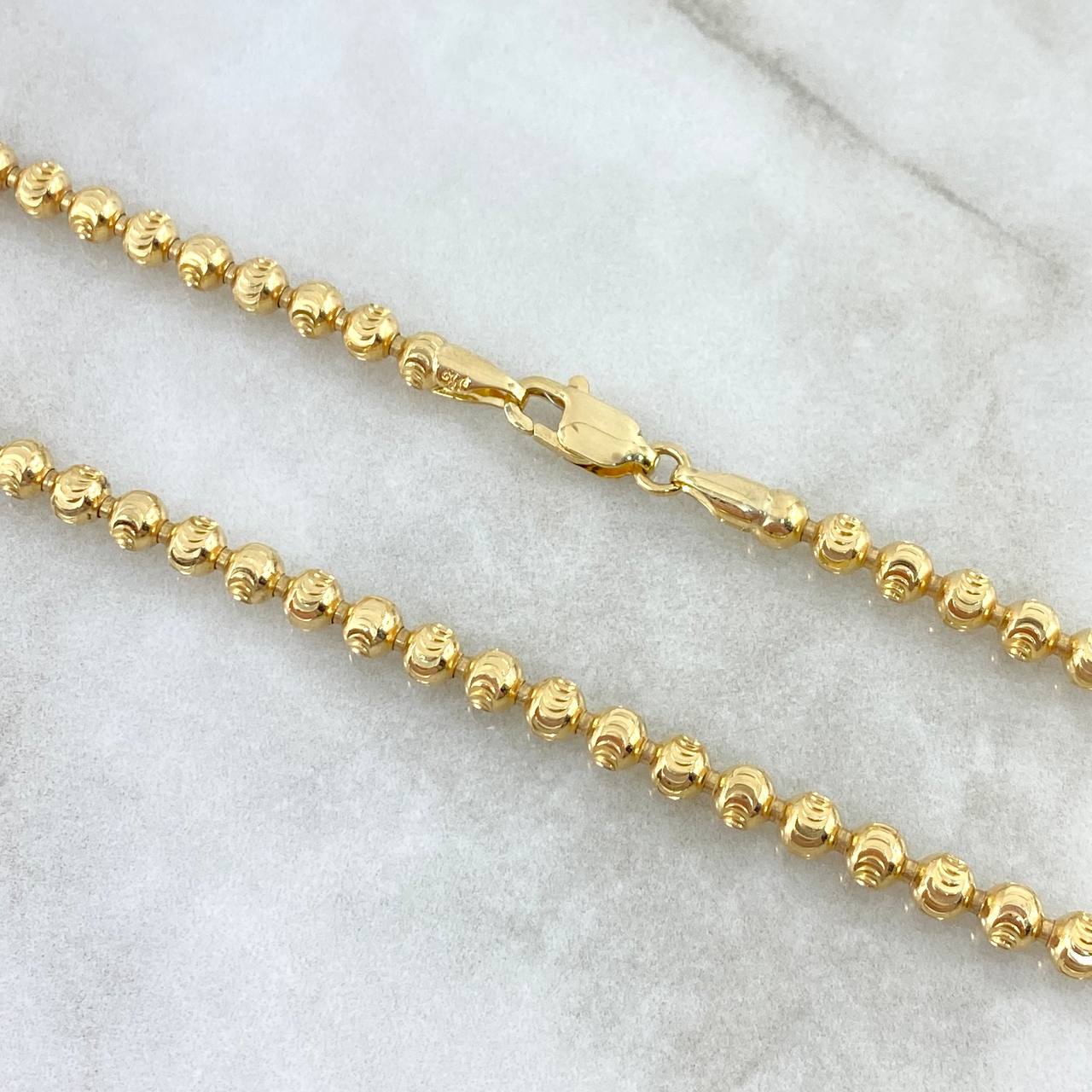 Cadena Militar Luna 23.95gr / 50cm / 4mm Oro Amarillo +3 *