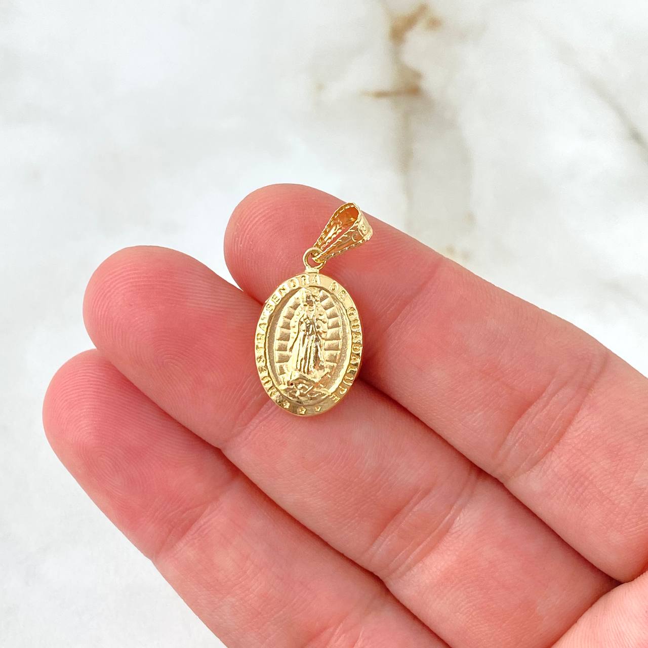 Dije Virgen de Guadalupe 1.3gr / 2.5cm / Oro Amarillo