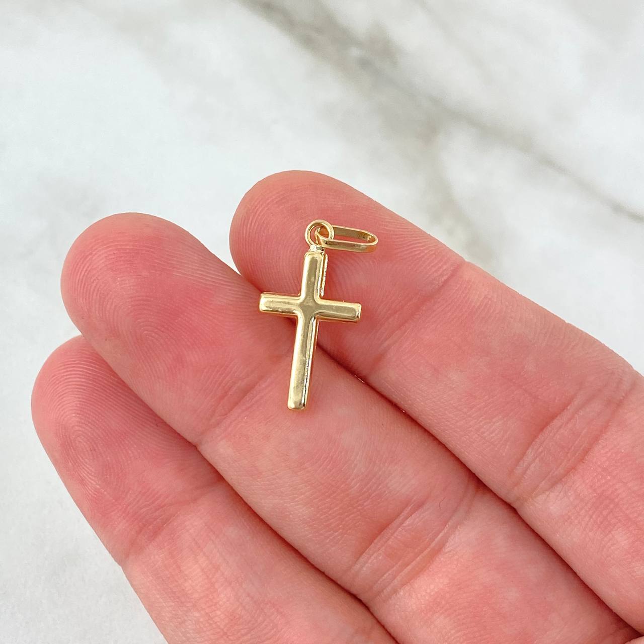 Dije Cruz 0.65gr / 2.5cm / Oro Amarillo