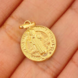 Dije San Benito 0.9gr / 2.03cm / Oro Amarillo 18K $