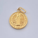 Dije San Benito 0.9gr / 2.03cm / Oro Amarillo 18K $