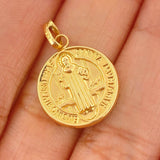 Dije San Benito 1.5gr / 2.05cm / Oro Amarillo 18K $