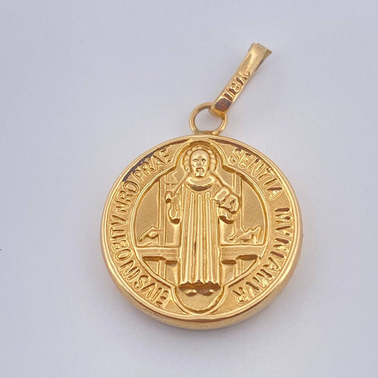 Dije San Benito 1.5gr / 2.05cm / Oro Amarillo 18K $