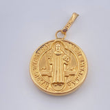 Dije San Benito 1.5gr / 2.05cm / Oro Amarillo 18K $