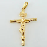 Dije Cristo Cruz 1.25gr / 3.3cm / Oro Amarillo 18K ©