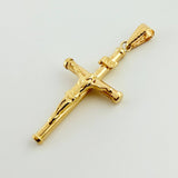 Dije Cristo Cruz 1.4gr / 4cm / Oro Amarillo 18K *