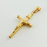 Dije Cristo Cruz 1.3gr / 4cm / Oro Amarillo 18K *