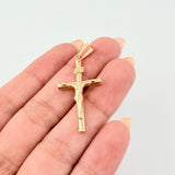 Dije Cristo Cruz 1.4gr / 4cm / Oro Amarillo 18K *