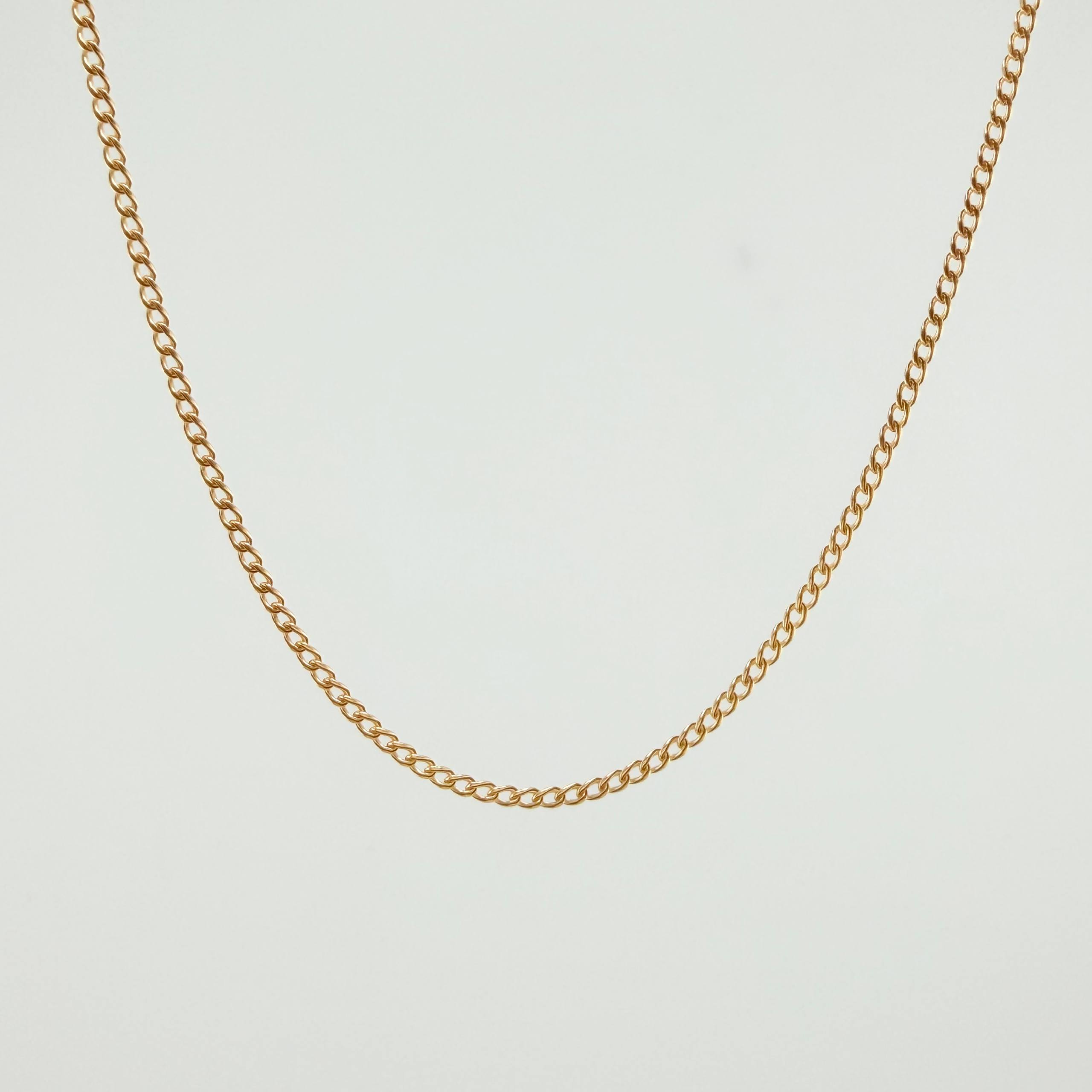 Cadena Mini Cubana 2.6gr / 60cm / 1.8mm Oro Amarillo +1 18K *
