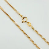 Cadena Mini Cubana 1.45gr / 60cm / 1.5mm Oro Amarillo +1 18K *
