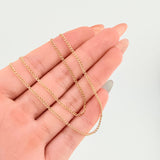 Cadena Mini Cubana 1.55gr / 60cm / 1.6mm Oro Amarillo +1 18K *