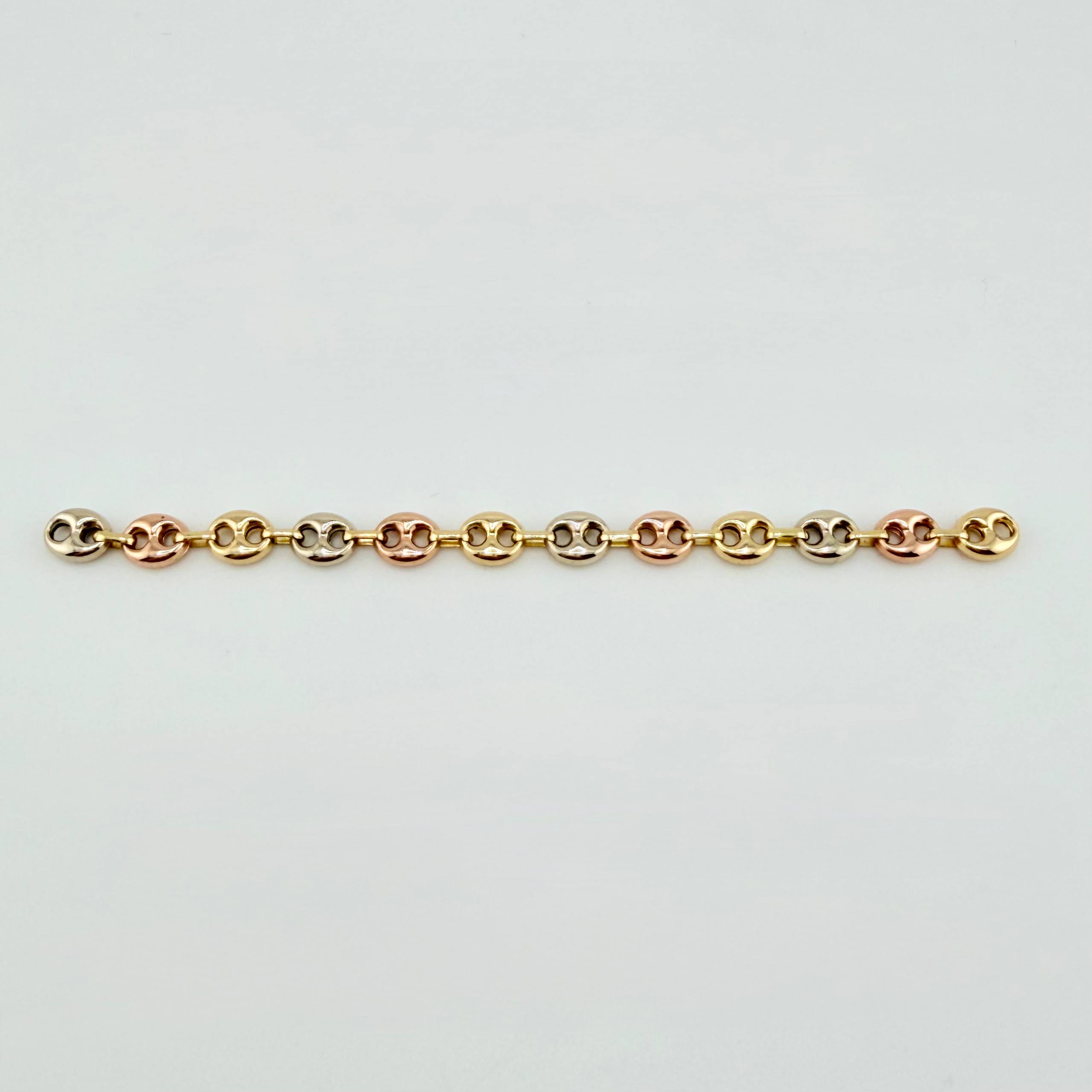 Herraje Retazo GC 12 Eslabones 1.8gr / 9.7cm / 5.4mm Tres Oros 18K
