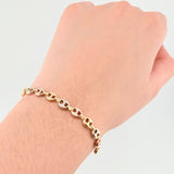Herraje Retazo GC 12 Eslabones 1.8gr / 9.7cm / 5.4mm Tres Oros 18K