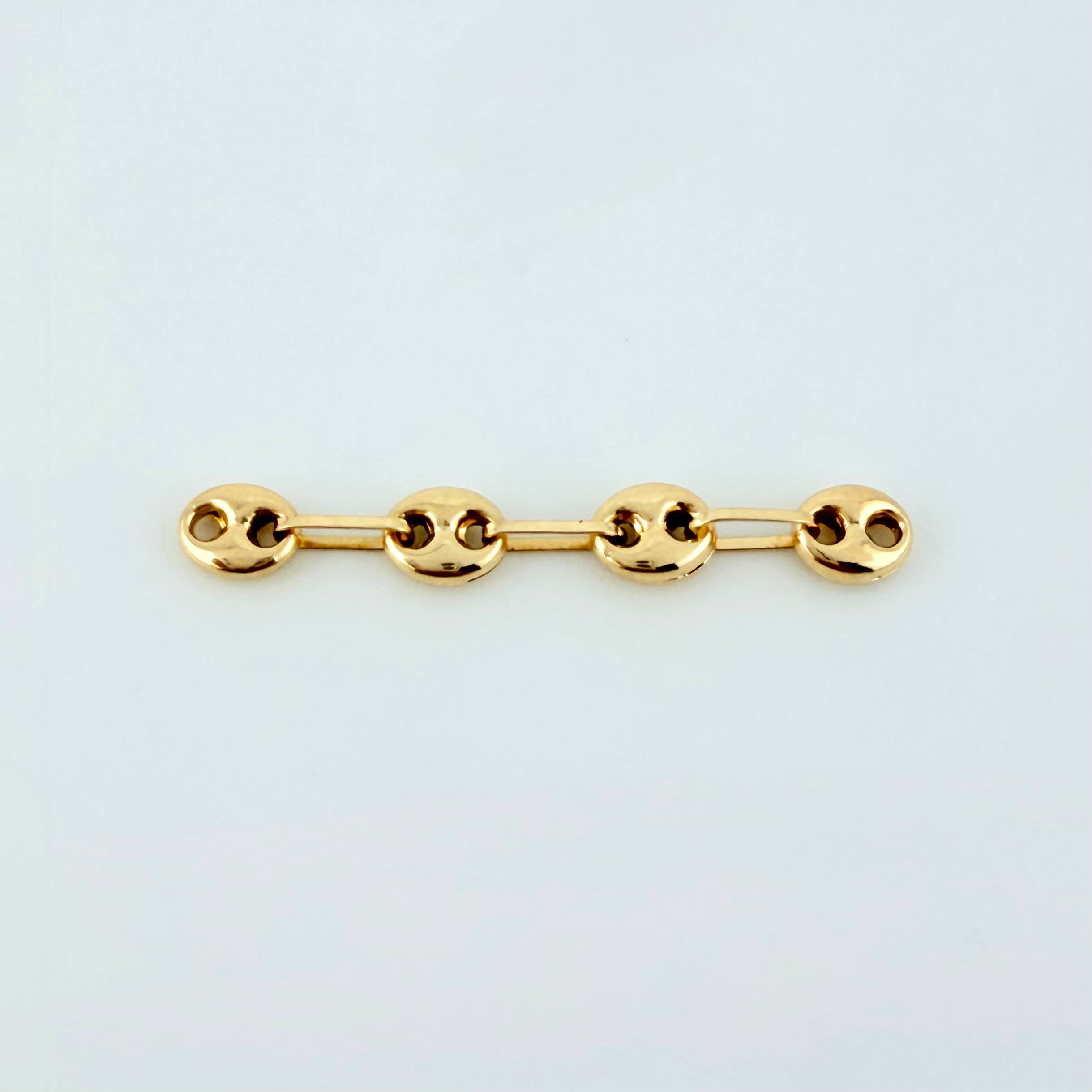Herraje Retazo GC 4 Eslabones 0.4gr / 3cm / 4.2mm Oro Amarillo 18K