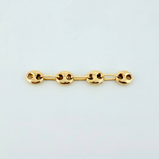 Herraje Retazo GC 4 Eslabones 0.4gr / 3cm / 4.2mm Oro Amarillo 18K