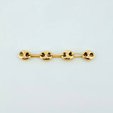 Herraje Retazo GC 4 Eslabones 0.4gr / 3cm / 4.2mm Oro Amarillo 18K