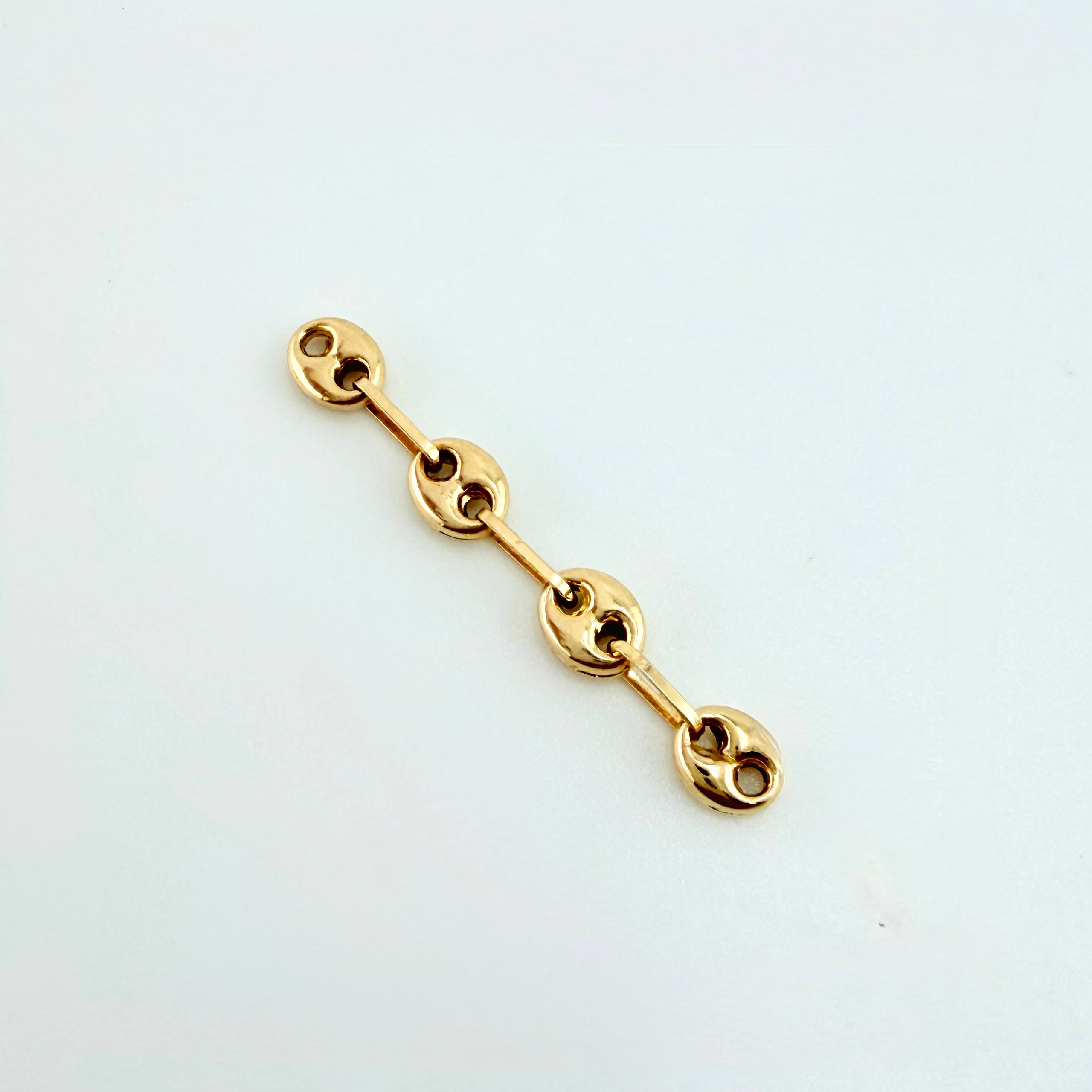 Herraje Retazo GC 4 Eslabones 0.4gr / 3cm / 4.2mm Oro Amarillo 18K