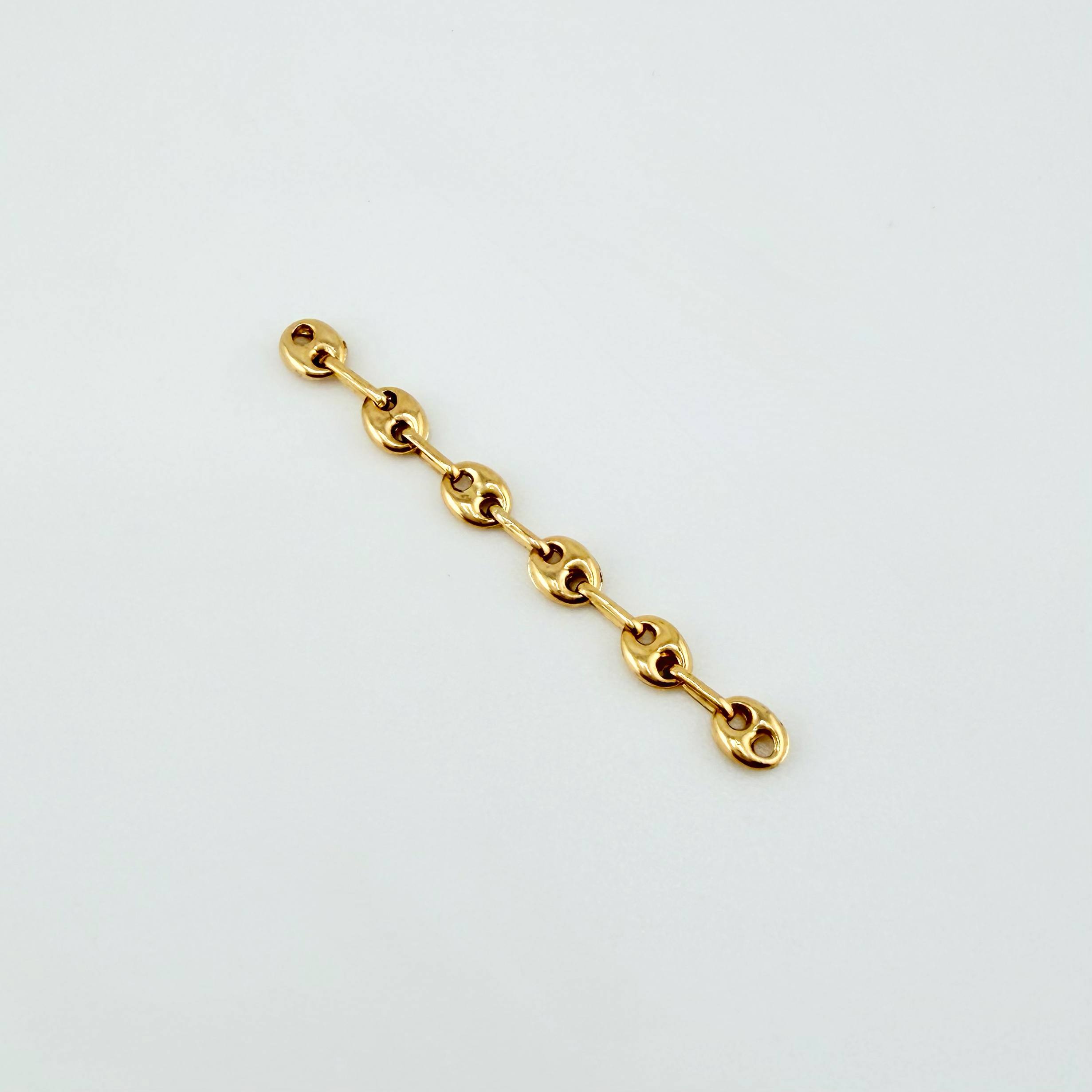 Herraje Retazo GC 6 Eslabones 0.4gr / 3.8cm / 3.3mm Oro Amarillo 18K