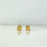 Topos Cuadrado Diamantado 0.5gr / Oro Amarillo *
