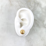 Topos Media Bola 1.15gr / 9mm Diamantado Oro Amarillo 18K *