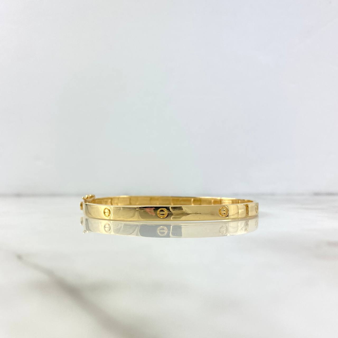 Pulso Aro Tornillo 13.65gr / 18cm / 4.8mm Oro Amarillo ©