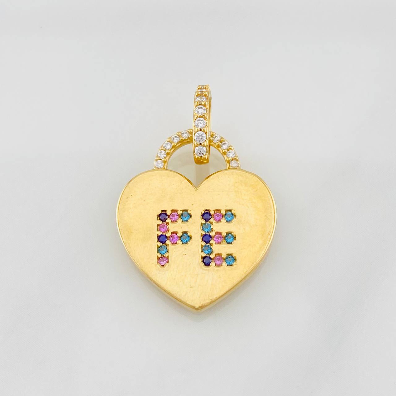 Dije Corazon Fe 2.4g / 2.5cm Oro Amarillo 18K