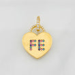 Dije Corazon Fe 2.4g / 2.5cm Oro Amarillo 18K